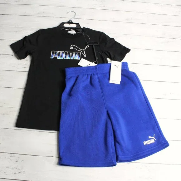 Puma Boy's T Shirt Short Set Size 8 - Picture 3 of 4